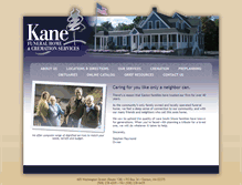 Tablet Screenshot of kanefuneralhome.com